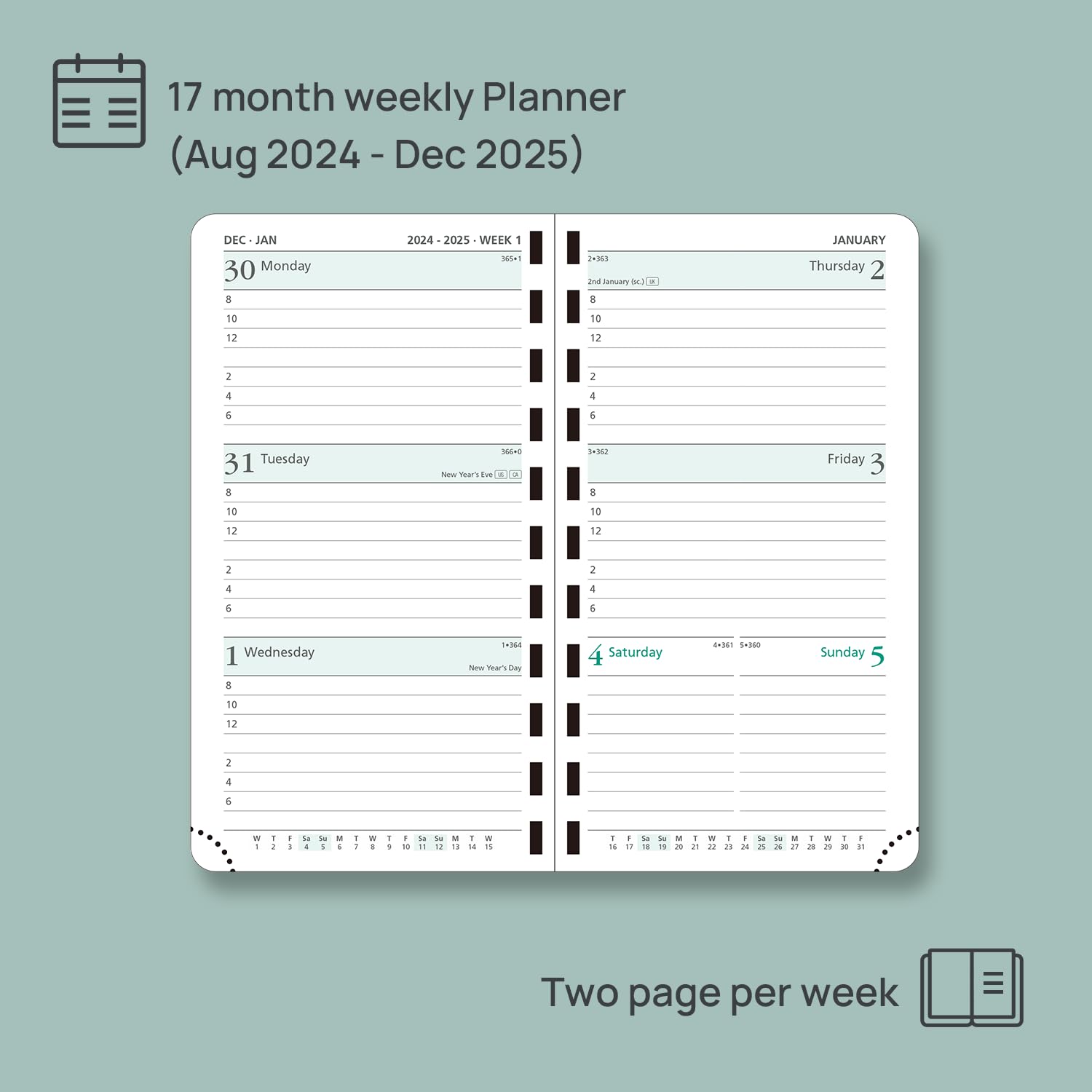 POPRUN 2024-2025 Pocket Planner (3.5