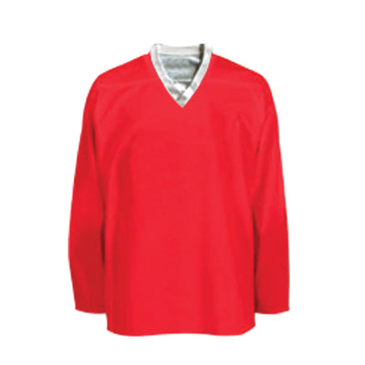 Pearsox Reversible Hockey Jersey - Scarlet Red - Breathable & Durable for Training & Games - Perfect for Ice Hockey, Street Hockey & Team Sports