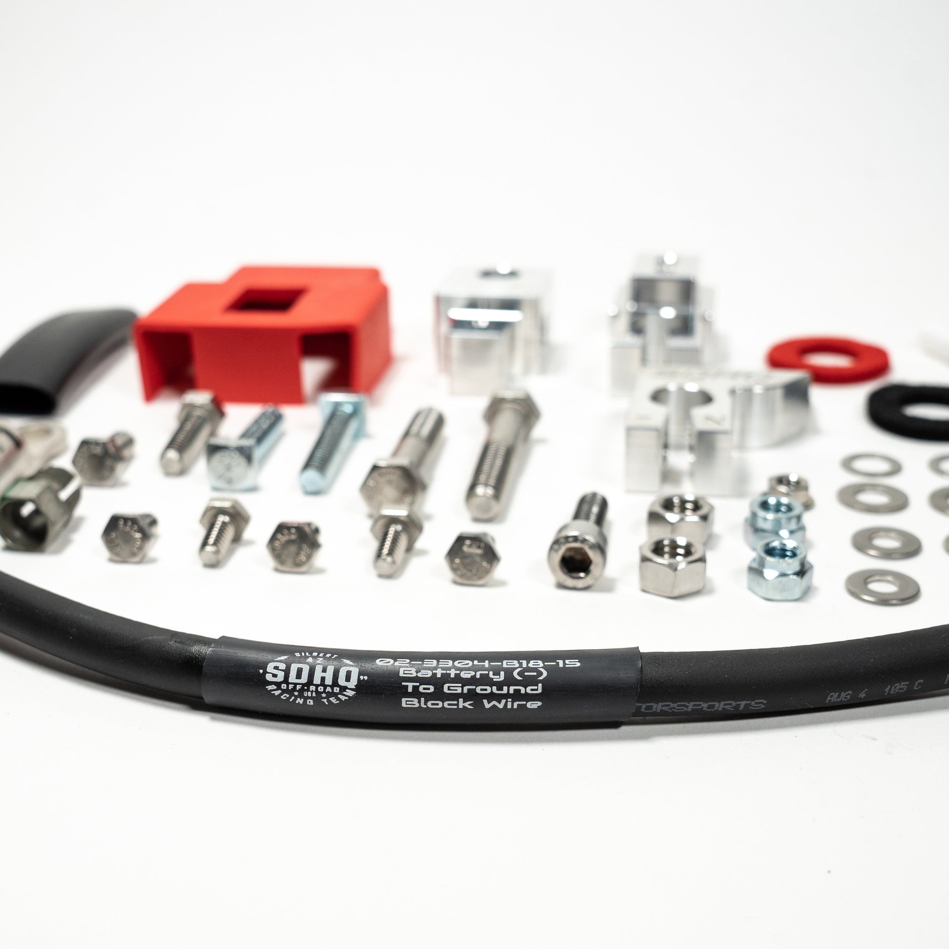 21-24 Ford Raptor SDHQ Built Billet Battery Terminal Kit - Heavy Duty Upgrade for Off-Road & Performance Trucks