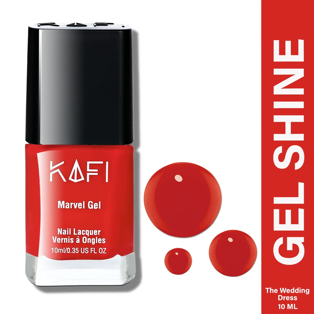 KAFI Cosmetics Nail Polish Set - 4 Trendy Cool Colors, 10ml Each (40ml Total) - Perfect for Manicures, Pedicures & Nail Art Designs