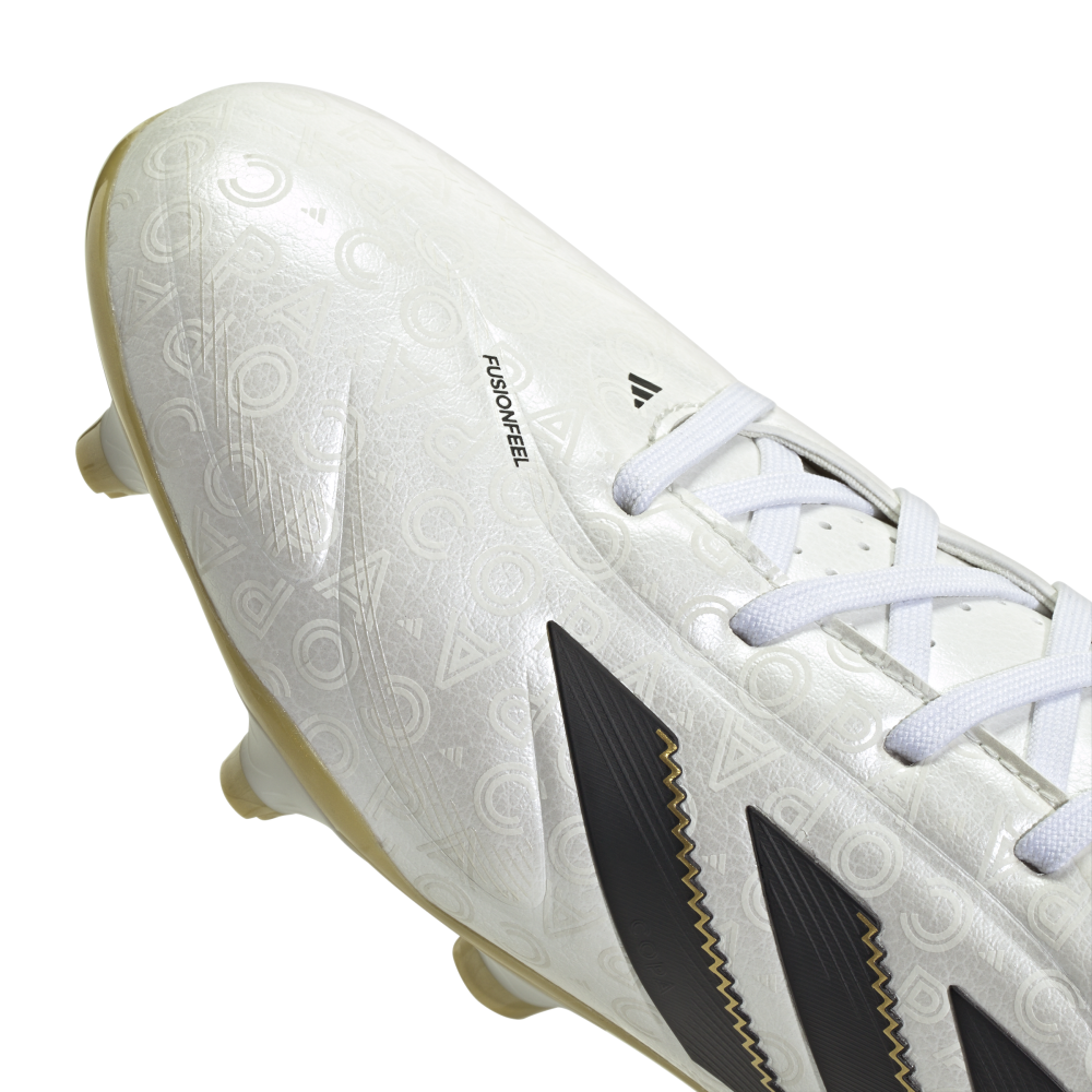 Adidas Copa Pure 3 League FG/MG Soccer Cleats for Men - Zero Metallic/Core Black/Gold Metallic - Firm Ground & Multi-Ground Football Boots - Perfect for Competitive Matches and Training Sessions
