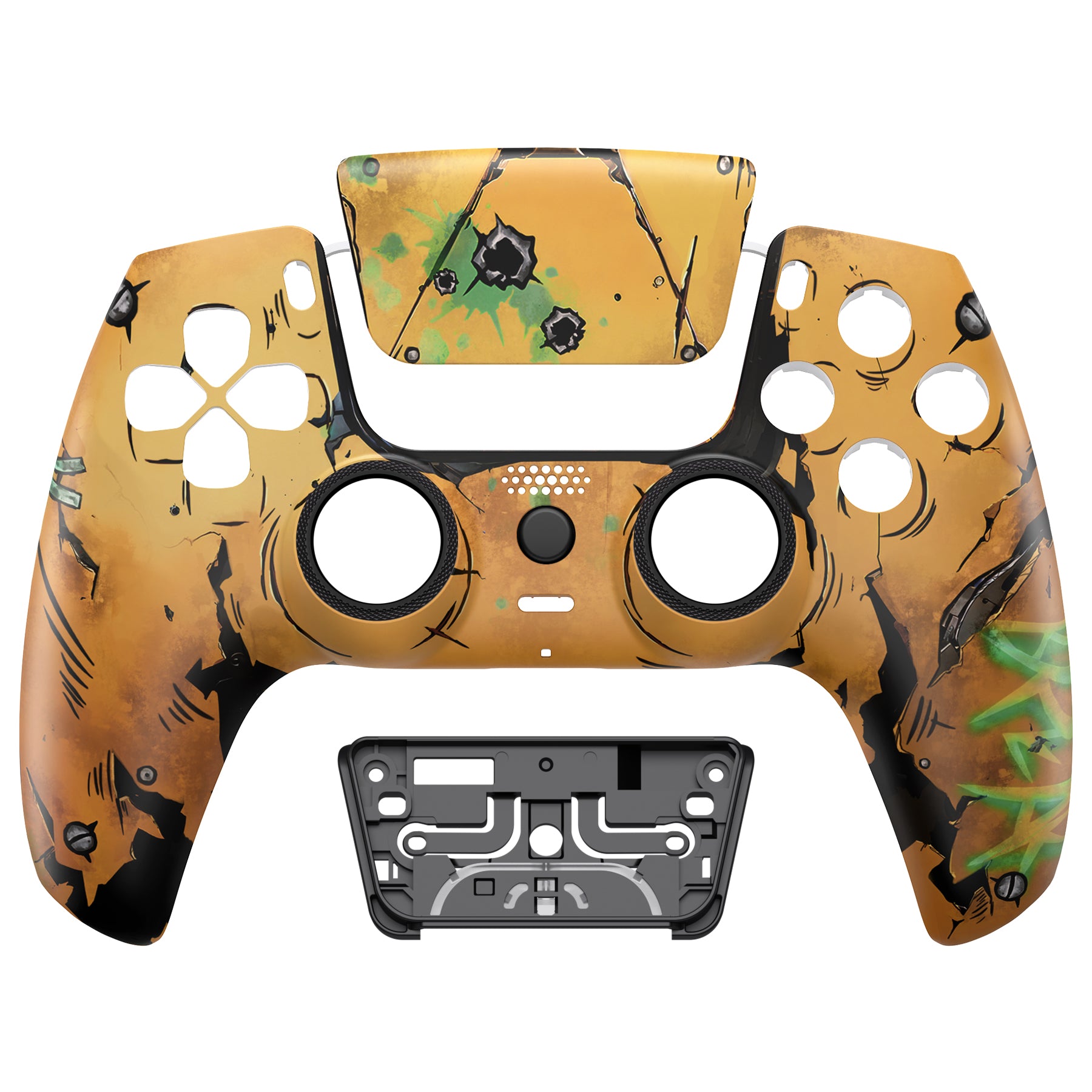 eXtremeRate LUNA Redesigned Front Shell with Touchpad for PS5 Controller BDM 010/020/030/040/050 - Custom Gaming Shell Replacement for Enhanced PS5 Experience - Perfect for Competitive Gaming & DIY Mods
