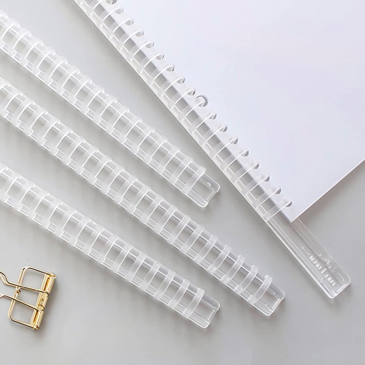 10PCS A5 Notebook Binding Spines - 20 Hole Loose Leaf Binder Plastic Rings for DIY Notebooks, Albums & Scrapbooks - Perfect for School, Office & Craft Projects