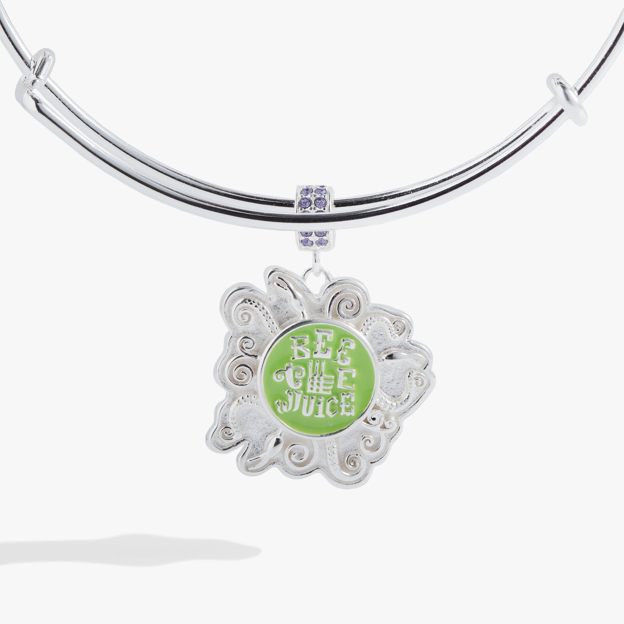Beetlejuice® Charm Bangle Bracelet - Gothic Jewelry for Women - Perfect for Halloween Costume & Cosplay Accessories