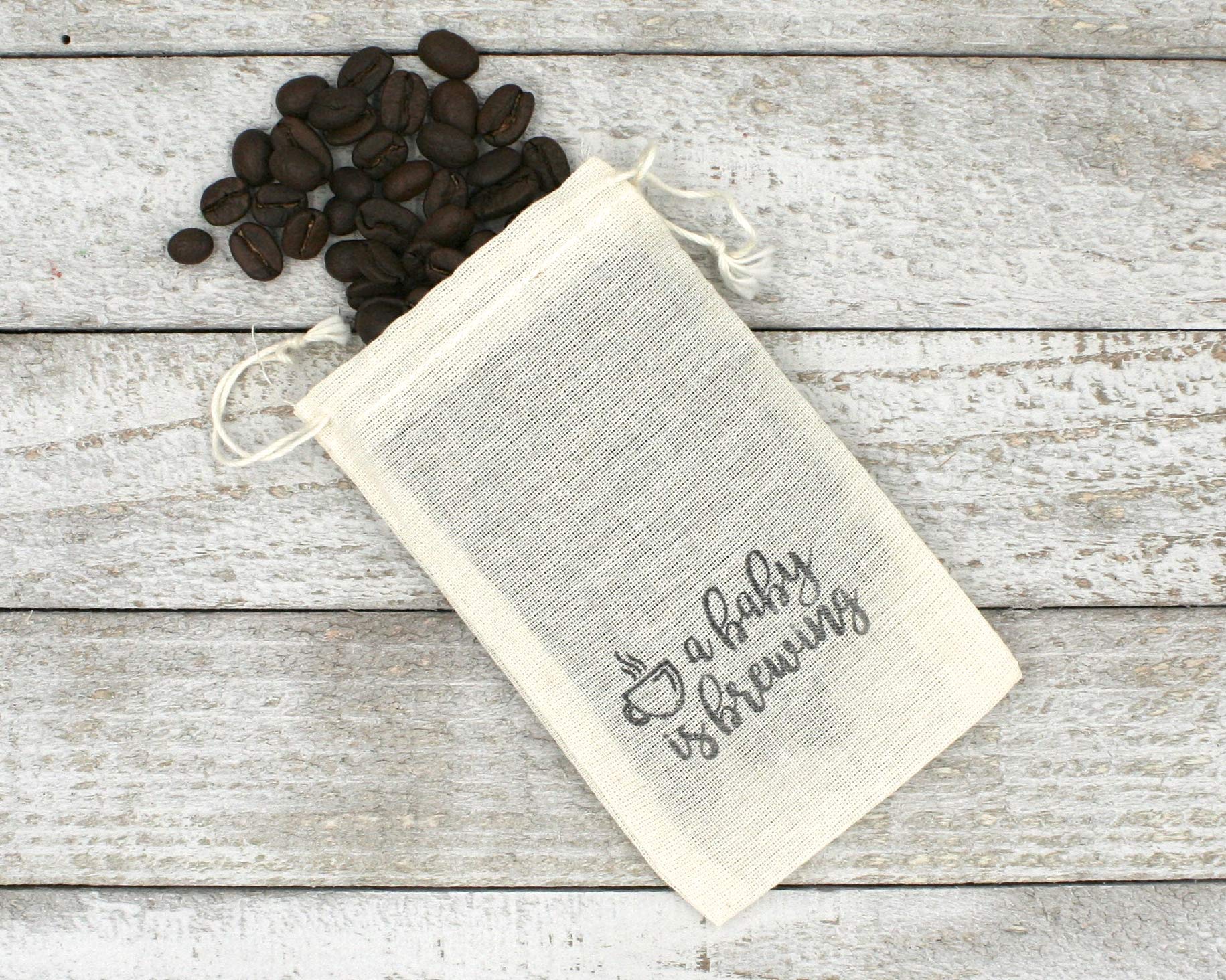 Baby Shower Favor Bags - A Baby is Brewing - Perfect for Gender Reveal Parties, Newborn Celebrations & Maternity Gifts