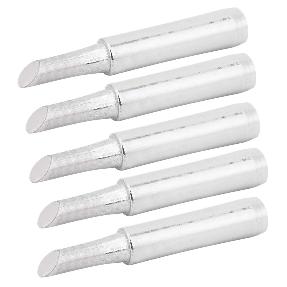 5Pcs Soldering Iron Tips Kit - 900M-T Horseshoe Head & 4C Durable Tips for Circuit Board Welding | Perfect for Electronics Repair, DIY Projects & PCB Maintenance