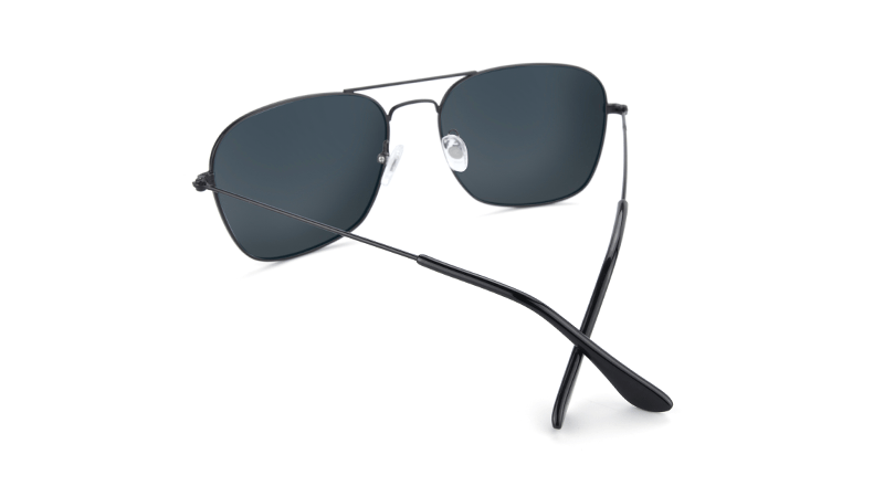 Mount Evans Sunglasses - Polarized Black/Smoke Lens for UV Protection & Outdoor Activities - Perfect for Driving, Hiking, and Beach Vacations