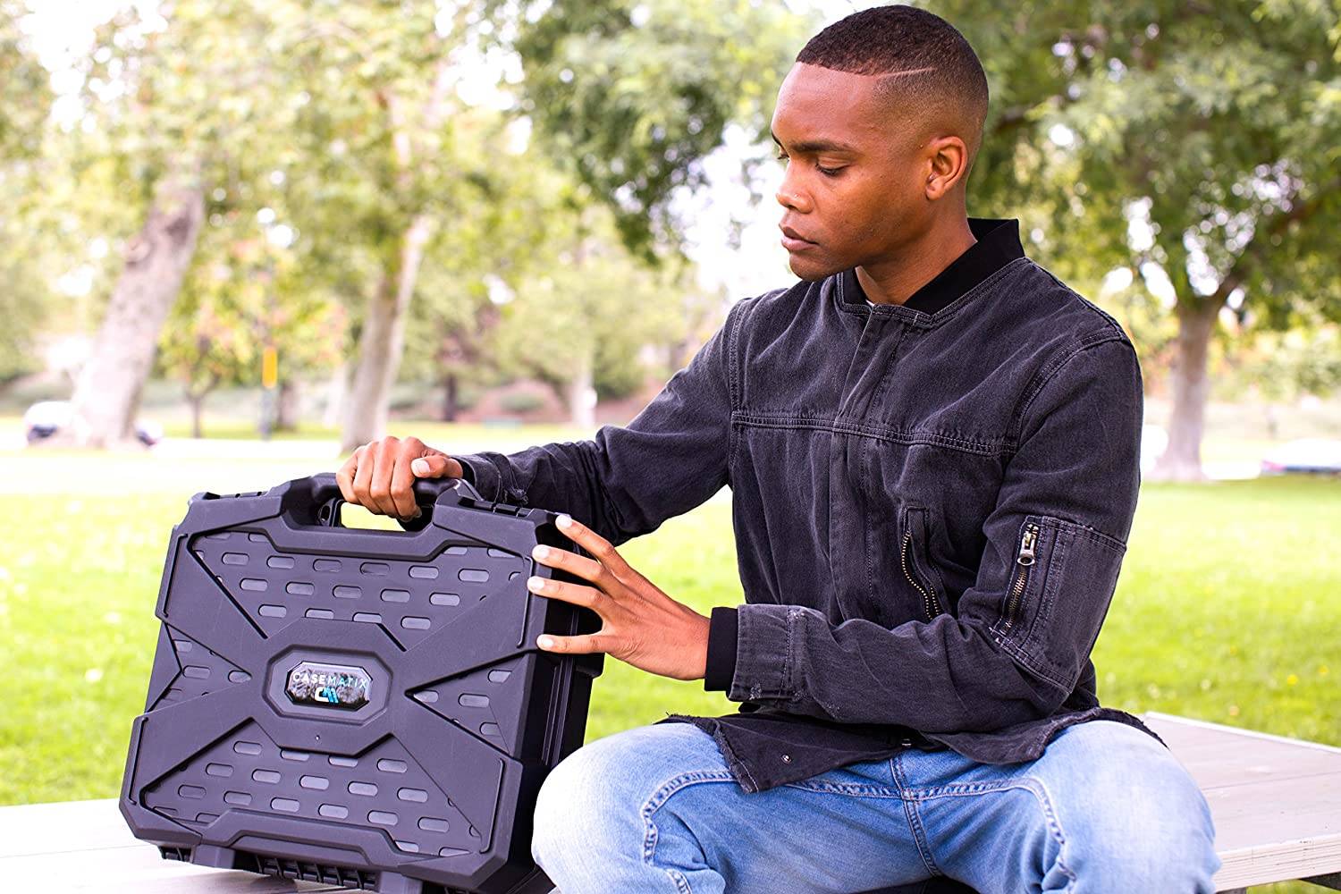 Durable Hard Shell DJ Mixer Travel Case with Customizable Foam - Compatible with Yamaha MG10XU, MG10, MG06 10-Input Stereo Mixers | Perfect for Studio, Live Performances & Travel Protection