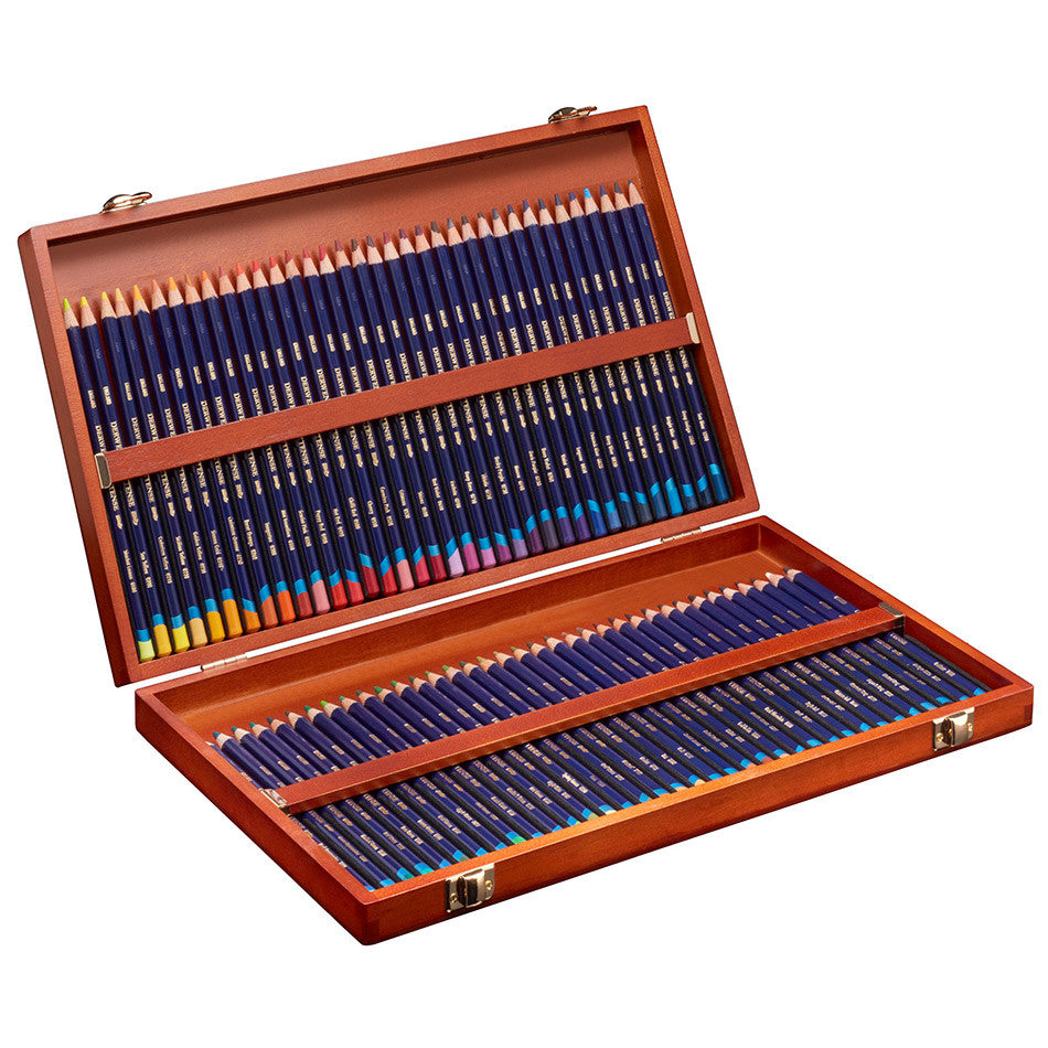 Derwent Inktense 72 Colored Pencils Set in Wooden Box - Vibrant Watercolor Pencils for Artists, Sketching & Illustration - Perfect for Watercolor Effects, Adult Coloring Books & Mixed Media Art Projects