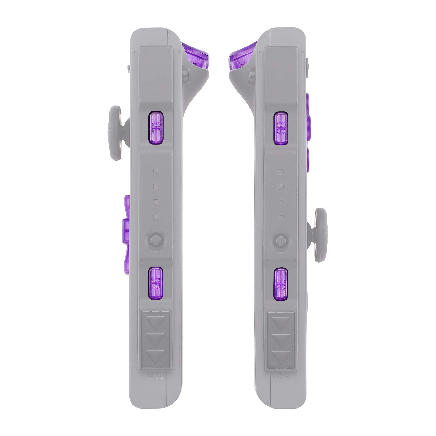 eXtremeRate Replacement Buttons for Nintendo Switch/OLED Controller, Interchangeable Trigger L R ZL ZR SR SL & ABXY Buttons, Atomic Purple D-Pad (No Joy-Con) - Gaming Accessories for Enhanced Customization & Comfort