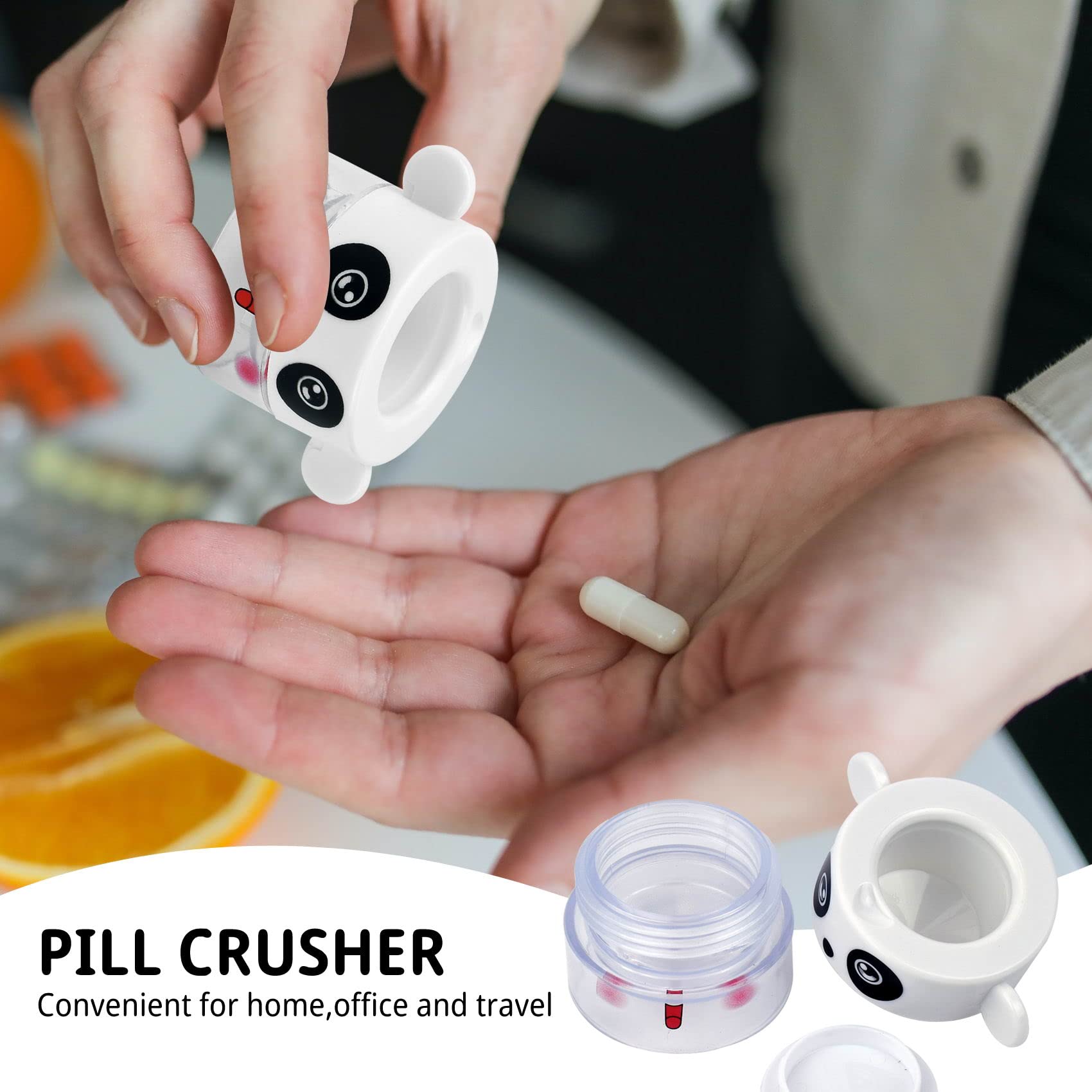 1 Pack Portable Pill Crusher and Grinder - Professional Tablet Pulverizer for Pills, Vitamins & Medications - Easy to Use for Elderly, Children & Pets - Perfect for Home, Travel & Nursing Care (Pink)