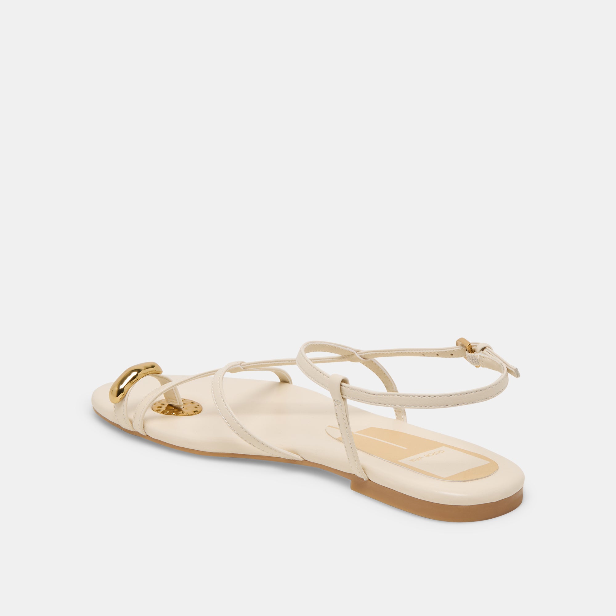 Premium KESHA Leather Sandals for Women - Comfortable Bone Color Strappy Sandals - Perfect for Beach, Vacation & Summer Outfits