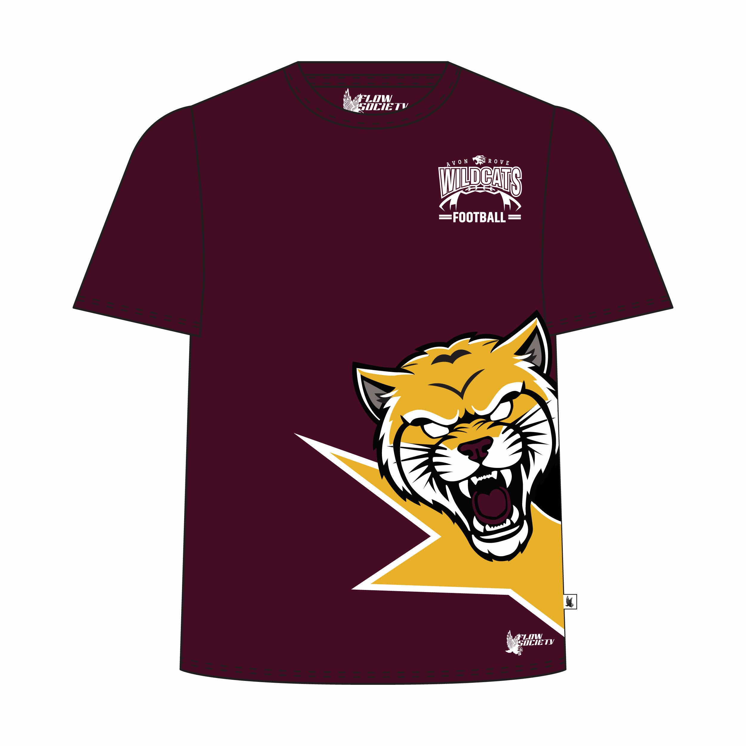 Youth & Adult Avon Grove Football T-Shirt - Comfortable Cotton Jersey for Fans & Players - Perfect for Game Day, School Spirit & Casual Wear