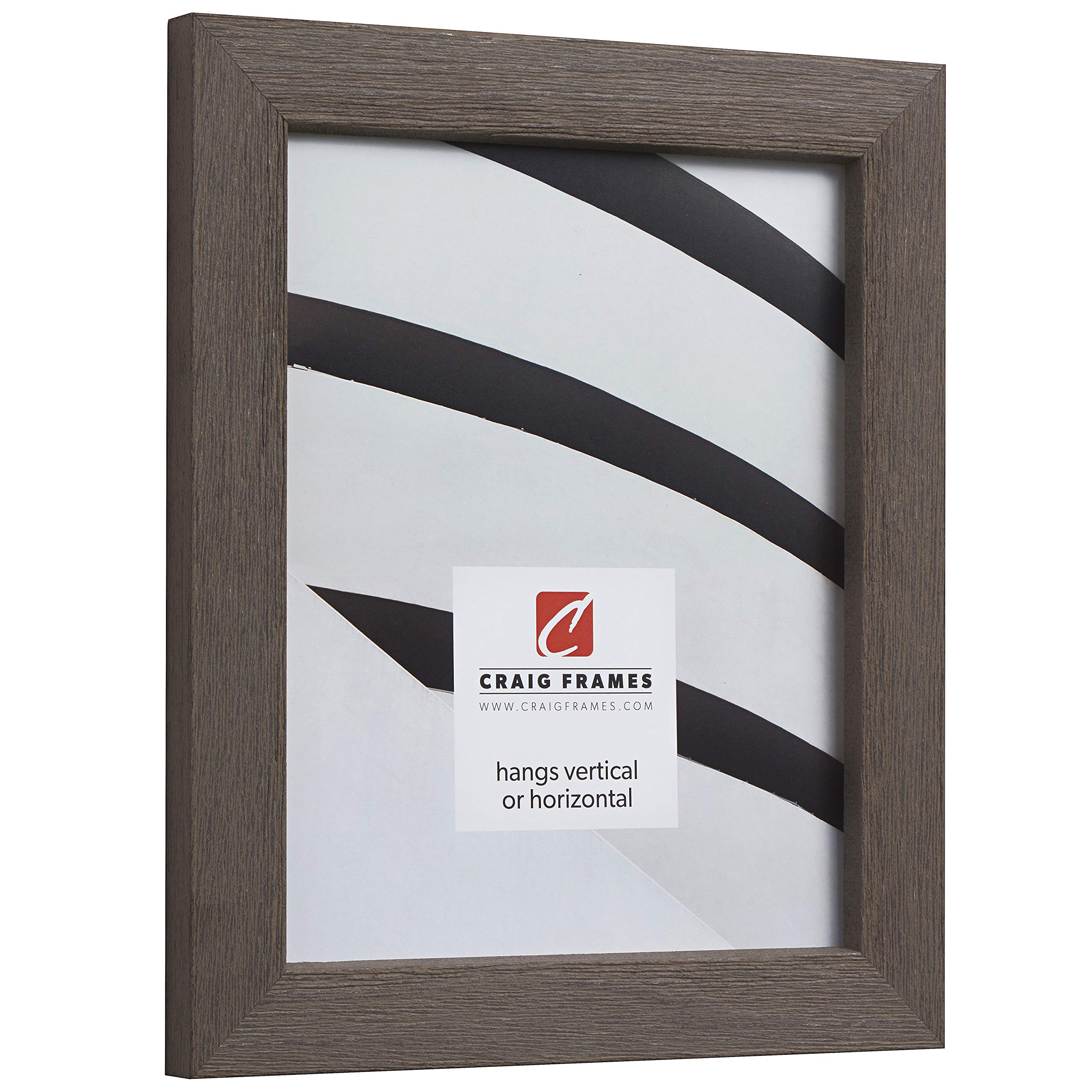 Craig Frames Gesso - 4x10 Inch Gray Plain Wooden Picture Frame for Wall Art, Photos & Certificates - Perfect for Home, Office & Gallery Decor