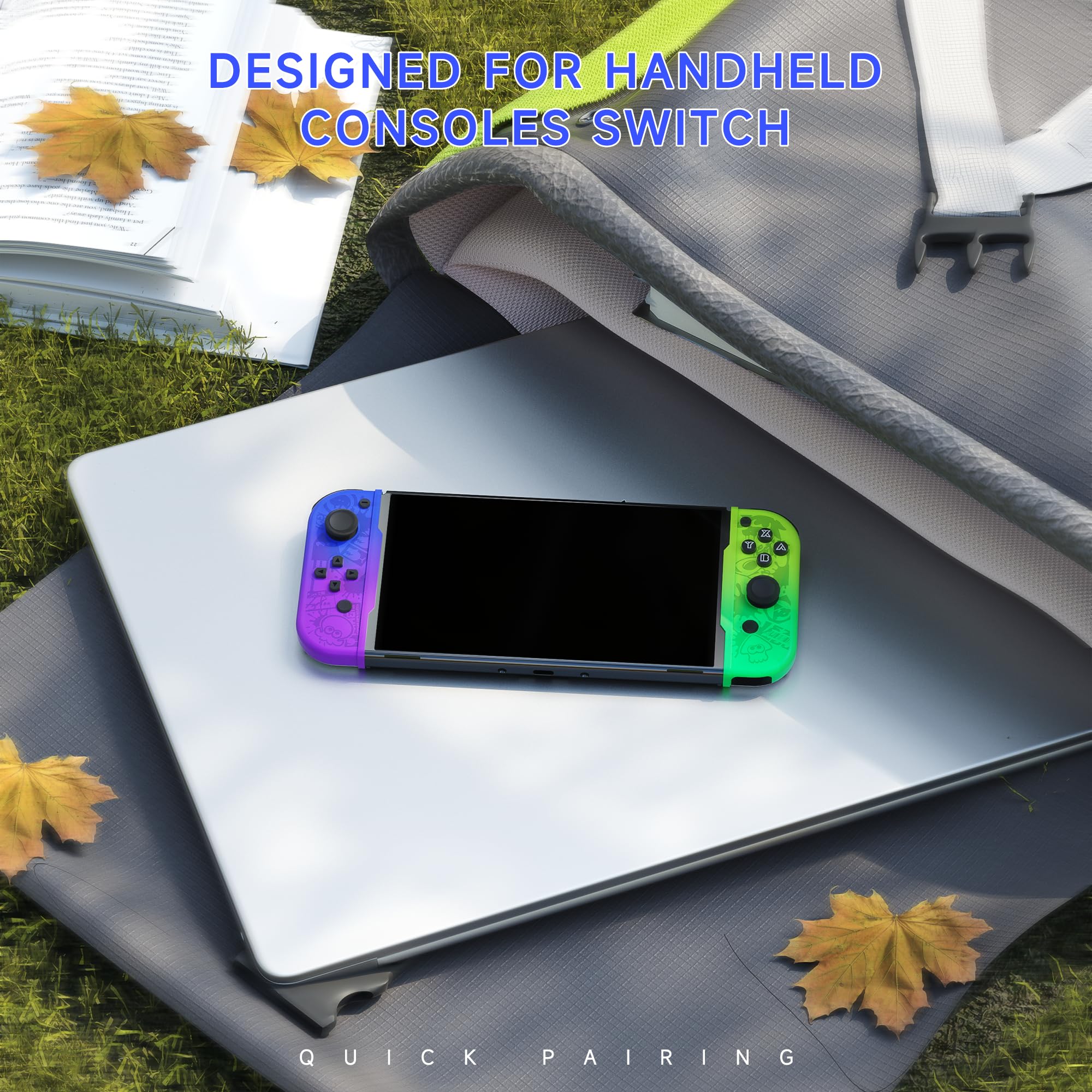 Wireless Joypad Controller for Nintendo Switch - Compatible Left & Right Remote with Dual Vibration, Wake-up & Screenshot Function | Perfect for Gaming, Multiplayer Sessions & Family Entertainment