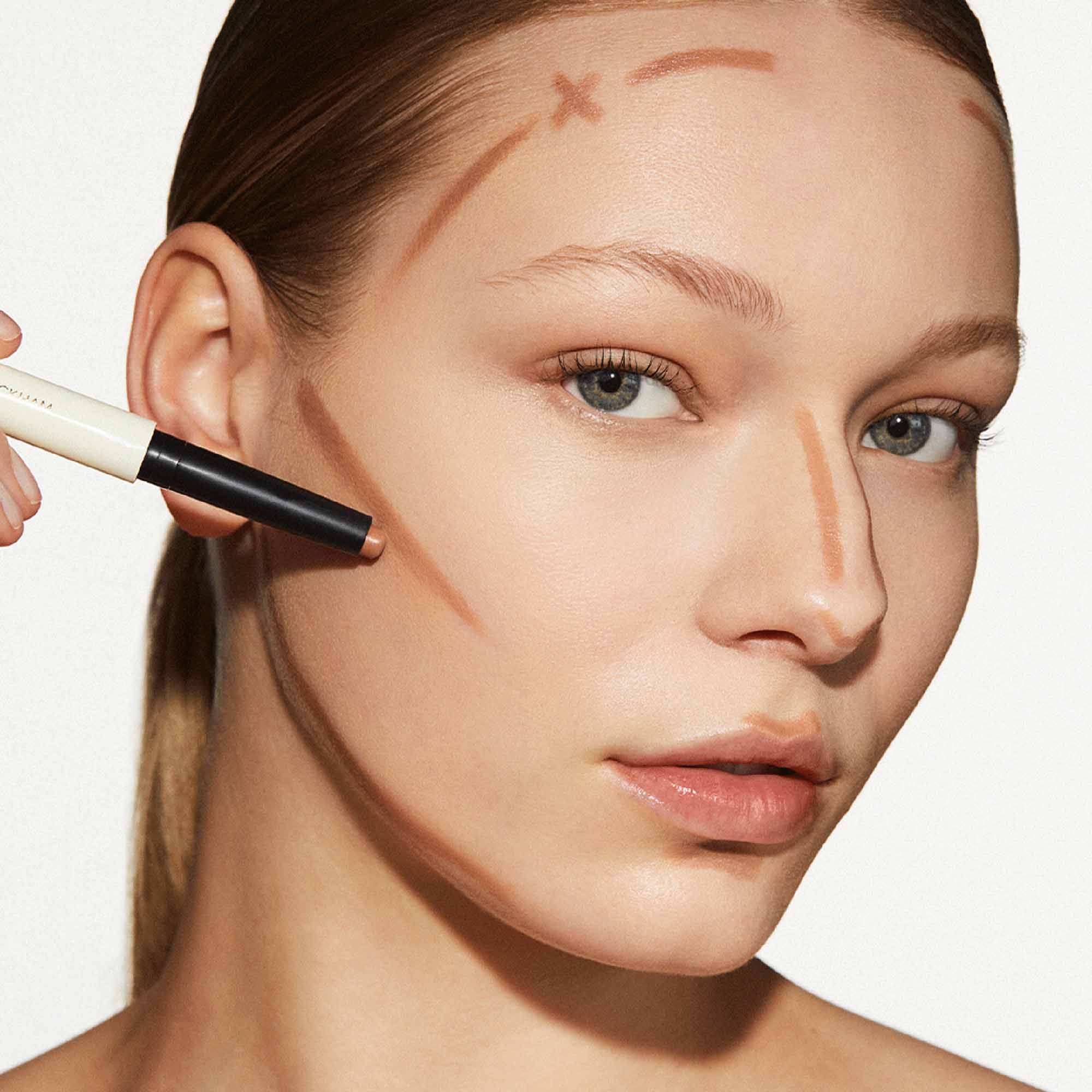 Victoria Beckham Beauty Contour Stylus - Dual-Ended Cream Contour & Highlight Stick for Face Sculpting | Perfect for Everyday Makeup & Professional Looks | Cruelty-Free & Vegan Formula