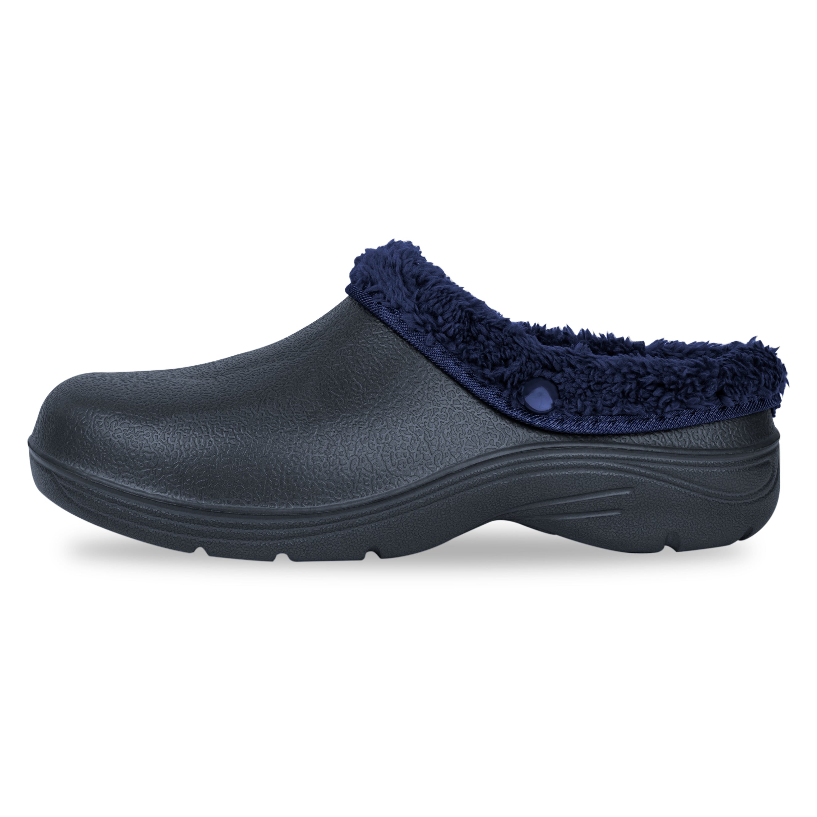 Men's Thermal Fleece Lined Garden Clogs - Warm Winter Outdoor Shoes for Gardening, Yard Work & Home Use