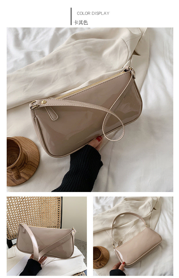Vegan Leather Crossbody Bag - Oil Waxed Small Underarm Tote for Women | Perfect for Everyday Use, Travel & Shopping