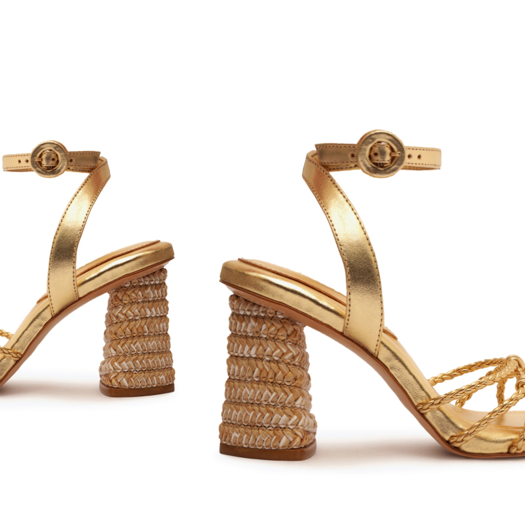Amara Nappa Metallic Sandals for Women - Comfortable Leather Dress Sandals with Stylish Metallic Finish | Perfect for Weddings, Parties & Summer Outfits