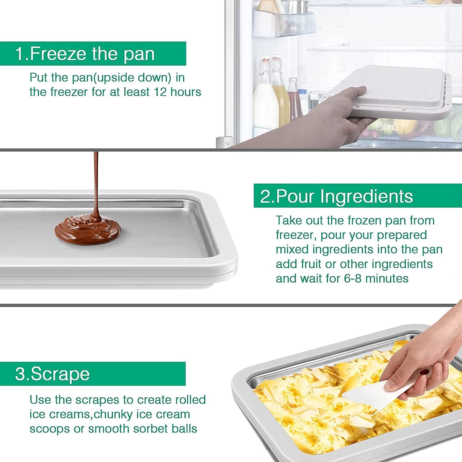 Best Electric Ice Cream Maker for Homemade Rolled Ice Cream - Fun DIY Dessert Maker for Kids & Family - Perfect for Parties, Summer Treats & Indoor Activities