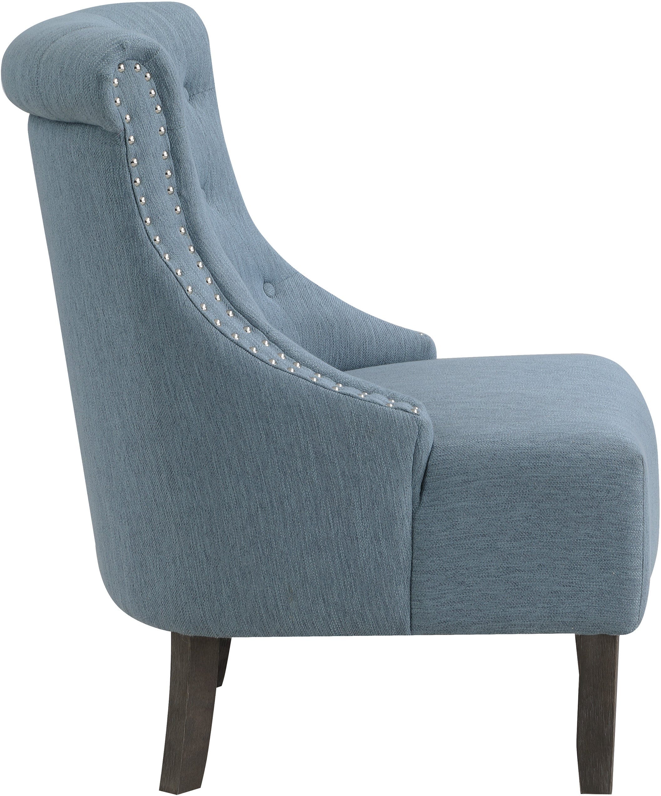 Office Star Evelyn Tufted Chair with Grey Wash Legs - Ergonomic Office Chair for Home & Workspace - Comfortable Desk Chair for Long Hours of Sitting [SB586]