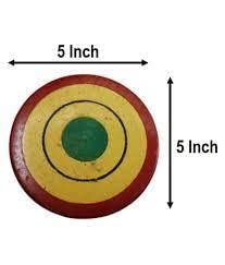 SHRI Balaji 5 Inch Light Brown Wooden Chakla Belan Roti Maker Toy for Kids - Pretend Play, Indian Cooking Role Play, Montessori Learning Toy