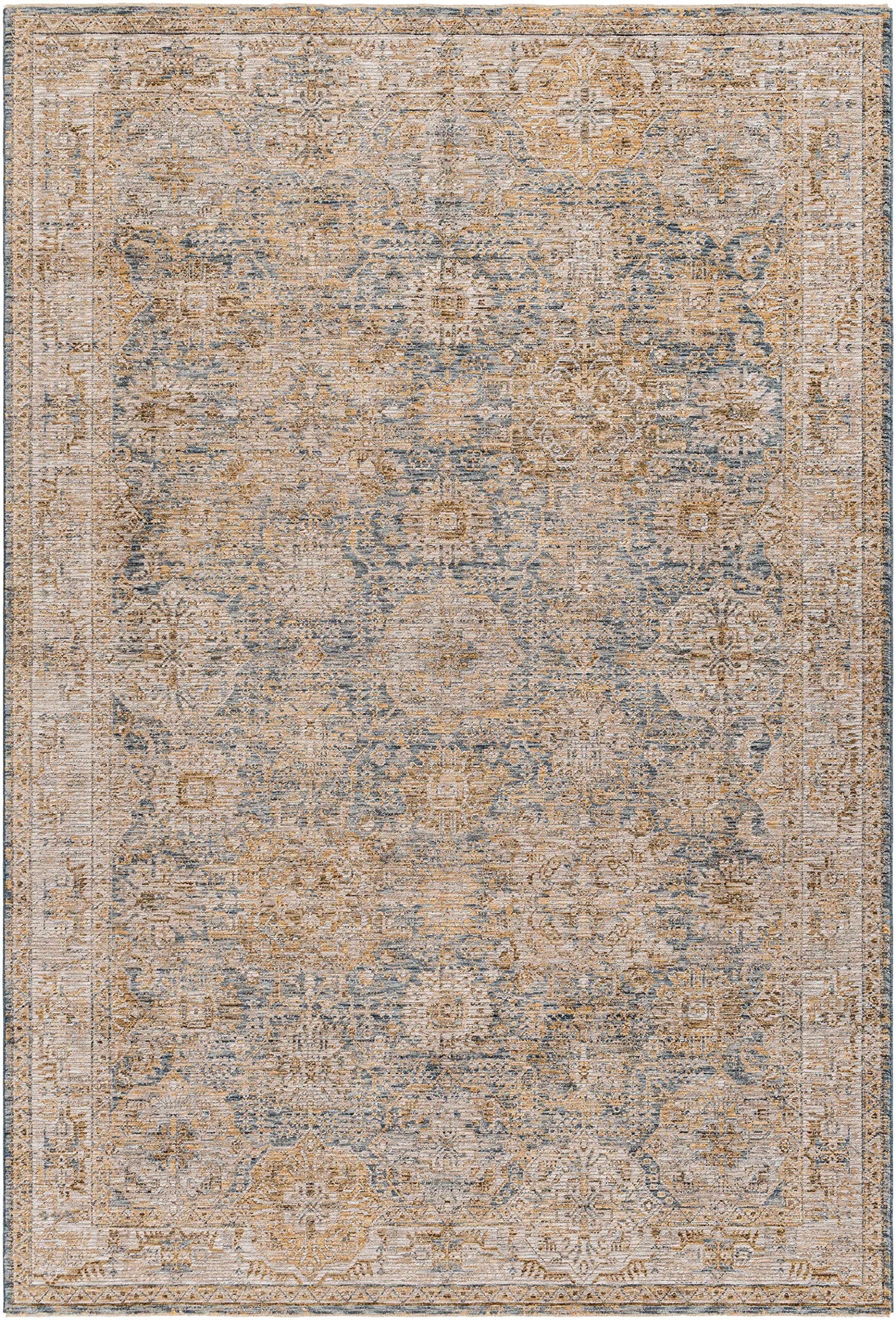 Hauteloom Ange Modern Area Rug for Living Room & Bedroom - Soft Plush Carpet in Brown, Gray, Beige - 9' x 12'2