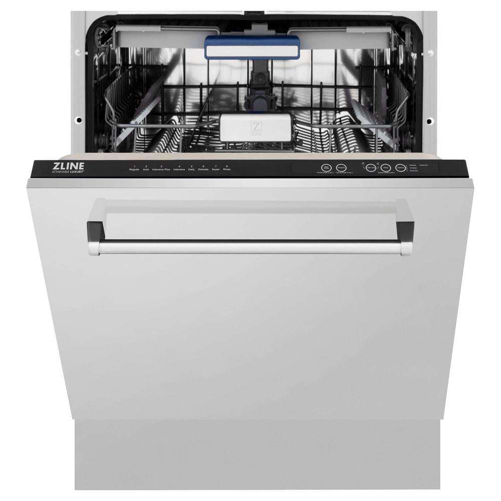 ZLINE 30-inch Stainless Steel Dual Fuel Range Kitchen Package with Convertible Range Hood & Dishwasher (3KP RARH30 DW) - Perfect for Modern Home Cooking & Entertaining