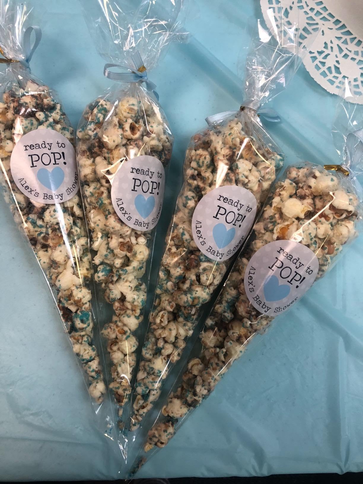200Pcs Clear Mini Cone Treat Bags 5.1x9.8 Inch - Triangle Cellophane Popcorn Bags with Twist Ties for Cookies, Candy, Wedding Favors | Perfect for Party Favors, Gift Packaging & Bulk Snack Storage