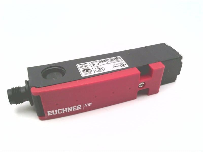 EUCHNER NM02VZA-SM4 M12 4-PIN Plug Connector Safety Switch with Slow-Action 2NC Contacts (084564) - Ideal for Industrial Machinery Safety Systems and Automation Equipment