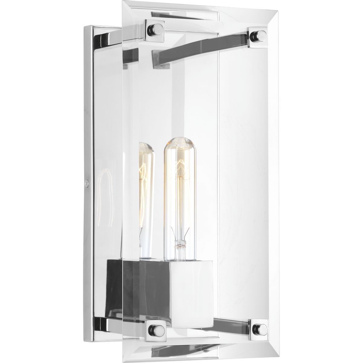 Hobbs Collection One Light Wall Sconce - Modern Brass Wall Light Fixture for Bedroom, Living Room & Hallway Lighting Decor