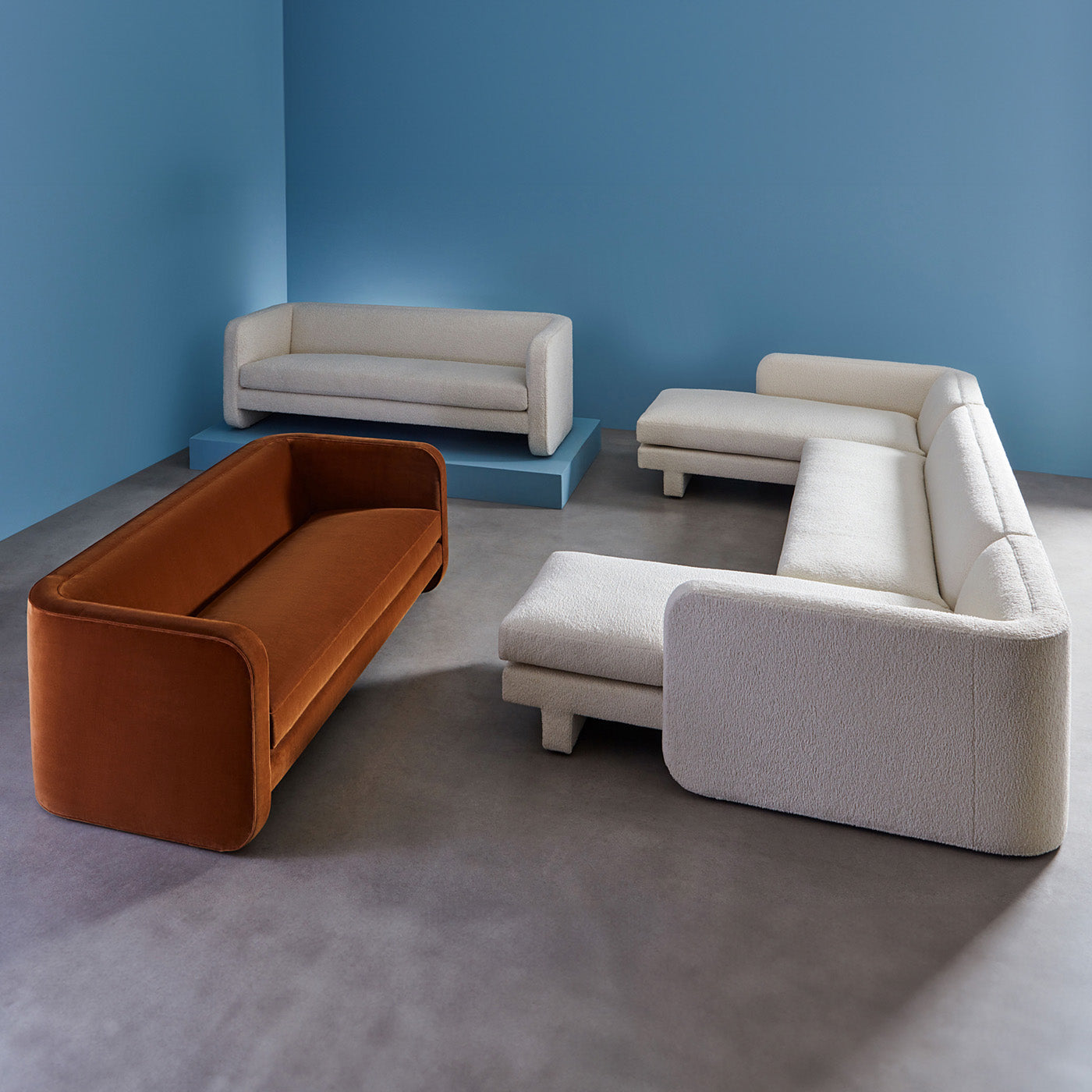 Sunset Sofa - Modern Comfortable Couch for Living Room, Bedroom & Office - Perfect for Relaxing, Lounging & Entertaining