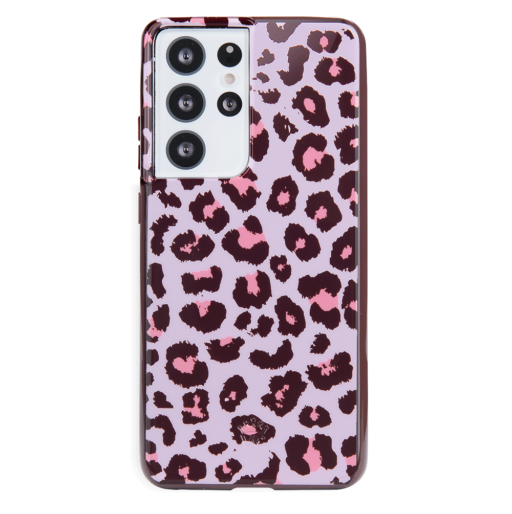 Stylish Pink Leopard Print Samsung Phone Case - Durable Protective Cover for Galaxy S21/S20/Note 20 - Perfect for Women, Girls & Fashion Lovers (Office, School, Travel, Everyday Use)