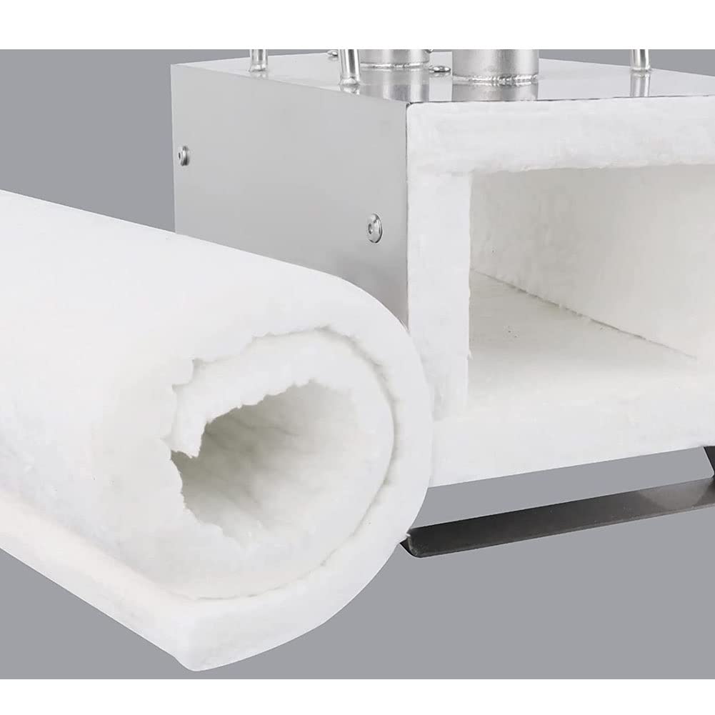 High-Temperature Ceramic Fiber Insulation Blanket - 20mm Thick, 2400°F Fireproof for Fireplaces, Pizza Ovens, Kilns & Furnaces - Ideal for Heat Retention & Fire Safety in DIY Projects & Industrial Use