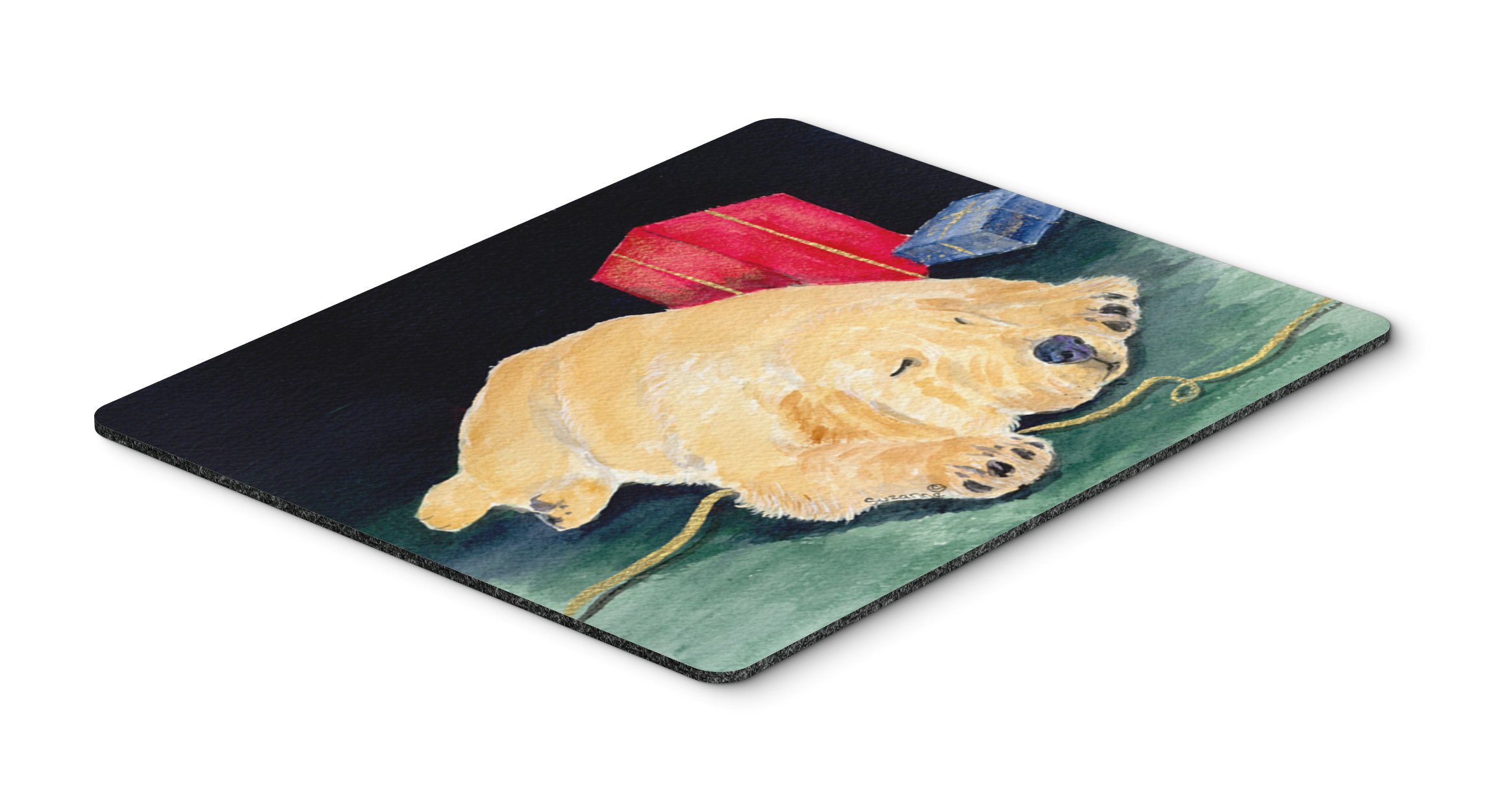 Premium Golden Retriever Mouse Pad & Hot Pad - Large Non-Slip Desk Mat for Computers, Kitchen Trivet for Hot Pots - Cute Multicolor Dog Lover Gift for Office & Home Use