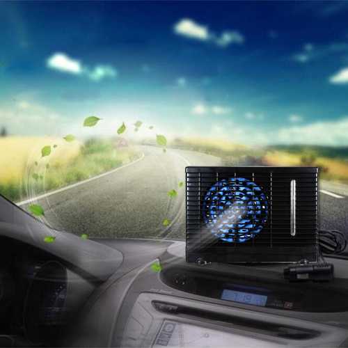 12V Portable Car Cooler & Home Cooling Fan - Ice Water Evaporative Air Conditioner for Vehicles, Rooms, Camping & Outdoor Use