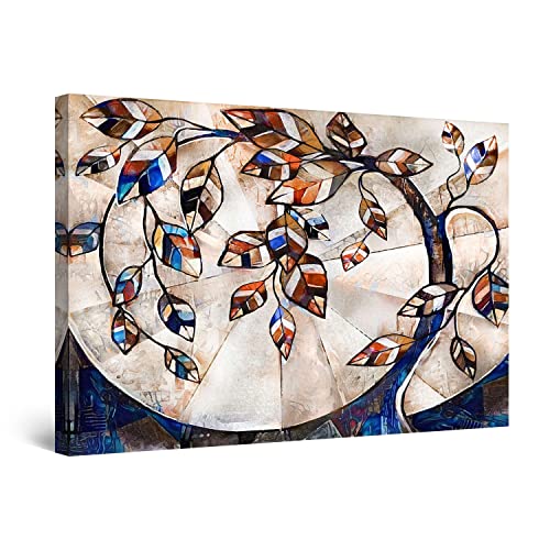 Blue Beige Tree