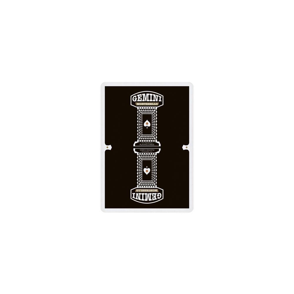Premium Black Gemini Casino Playing Cards - 2 Decks of High-Quality Plastic Coated Cards for Poker, Blackjack, and Magic Tricks - Perfect for Game Nights, Casino Parties, and Professional Cardistry