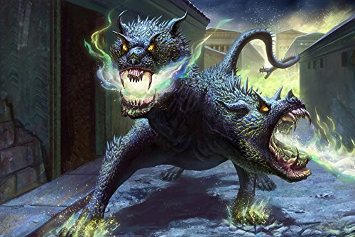 Dragon Monster Fantasy Poster Art - Canvas Wall Print for Living Room, Bedroom & Office Decor - High Quality Fabric Cloth Artwork