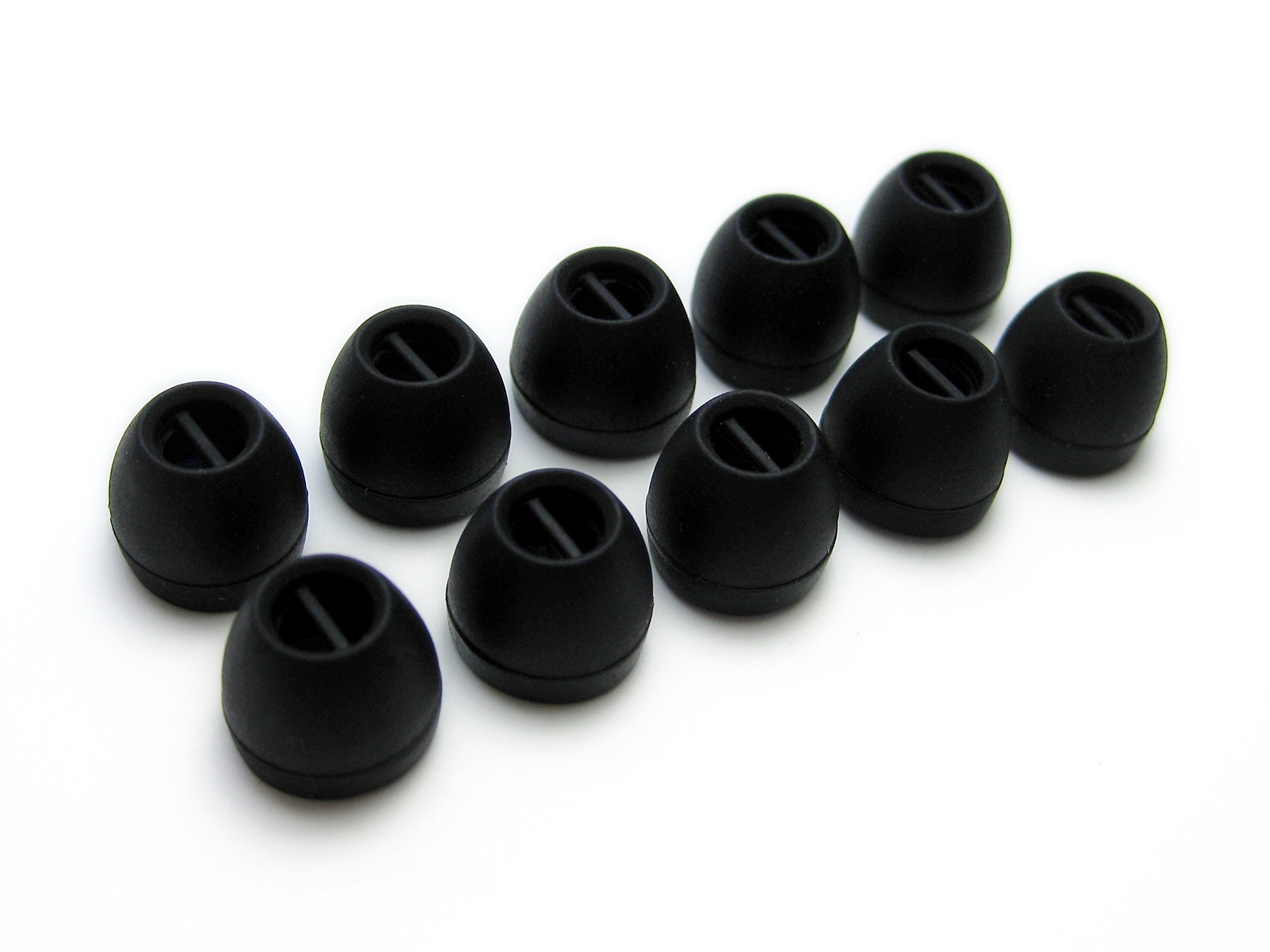 10-Pack (Sn-Sm) Replacement Earbud Tips Compatible with Motorola SF600/SF-600 Wireless Sports Headphones - Soft Silicone Ear Cushions for Secure Fit & Noise Isolation During Workouts, Running & Gym Sessions