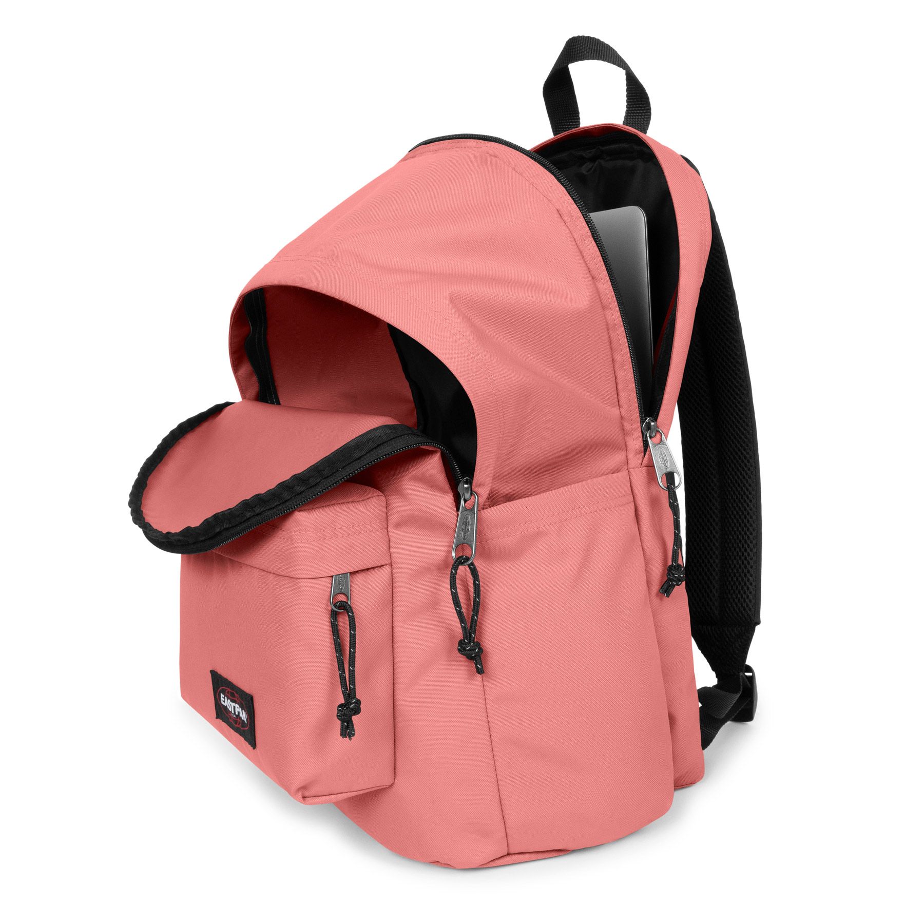 Eastpak Day Office Backpack - Lightweight Laptop Bag for Work & School, Peach Pink - Perfect for Commuting, Travel & Everyday Use