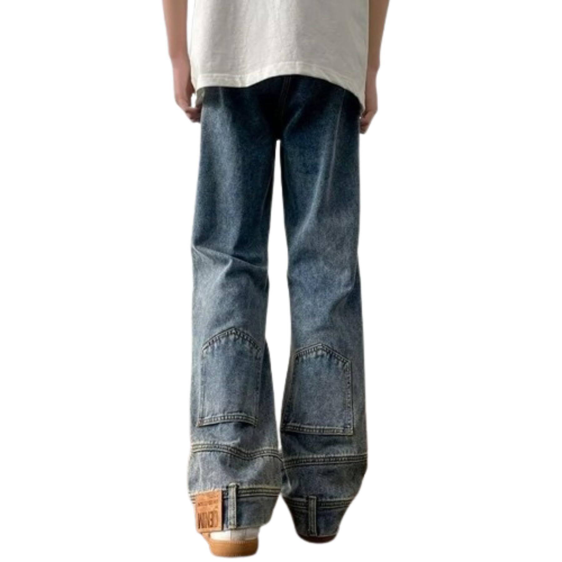 Straight Leg Jeans for Women - Y2K Retro Distressed Denim Pants with Stacked & Wide Leg Styles | Perfect for Streetwear Fashion, Casual Outfits & Vintage Looks