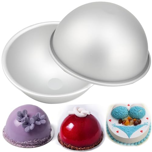 2PCS, 6Inch Half Ball Cake Pan