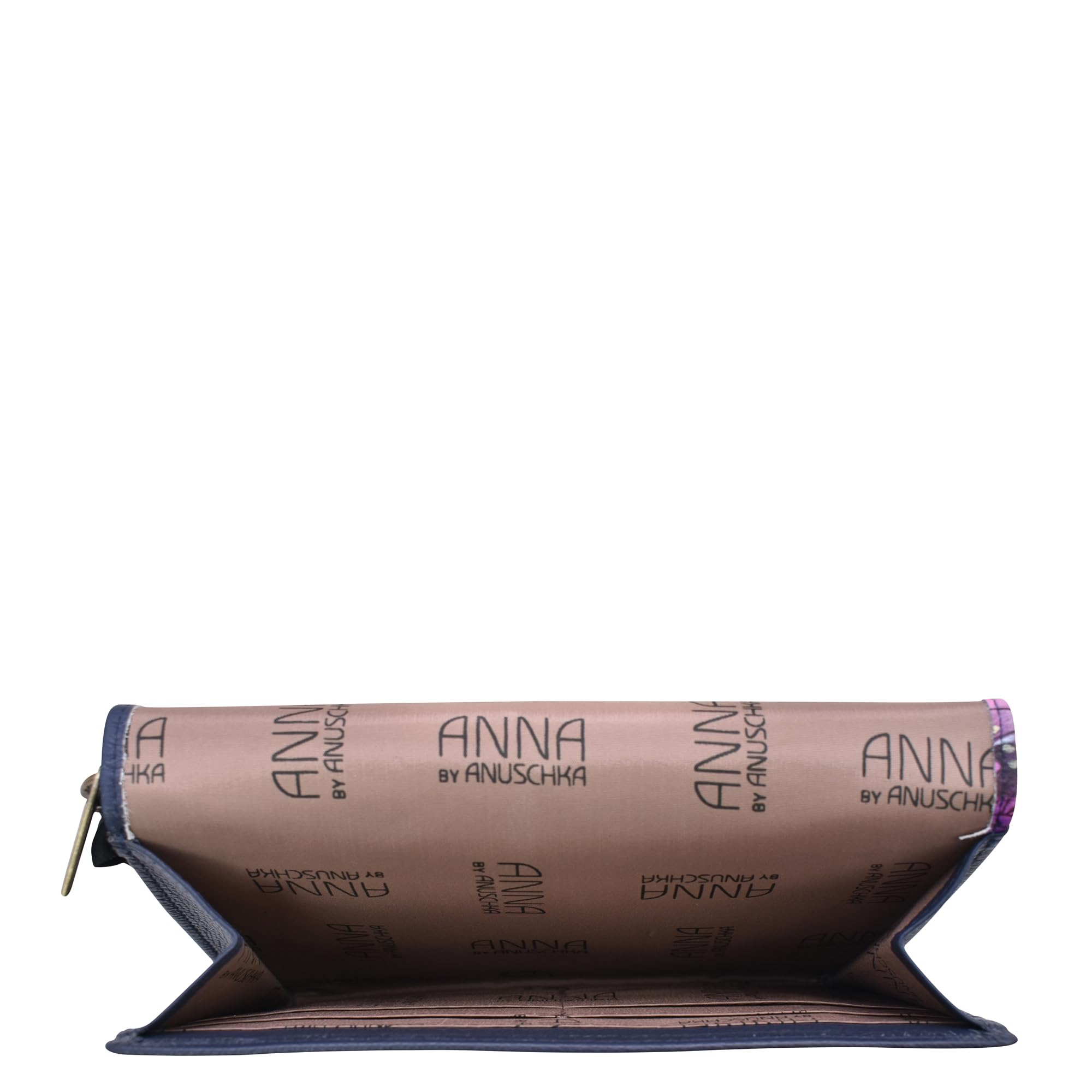 Anna by Anuschka Women's Hand-Painted Genuine Leather 4-in-1 Organizer Bag - Crossbody, Belt Bag, Clutch & Wristlet - Perfect for Travel, Shopping & Everyday Use