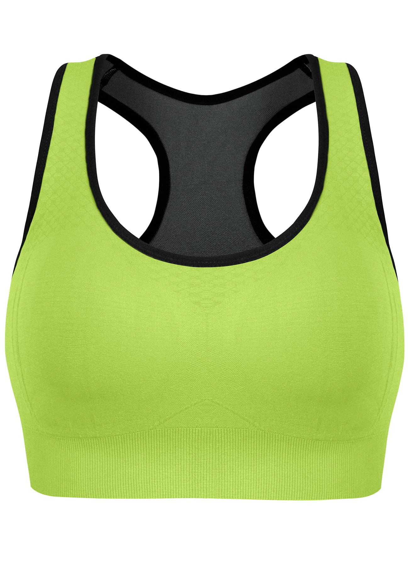 TOBWIZU Women's Medium Support Sports Bras with Pocket - Yoga, Gym & Workout Activewear for Running, Fitness & Daily Comfort