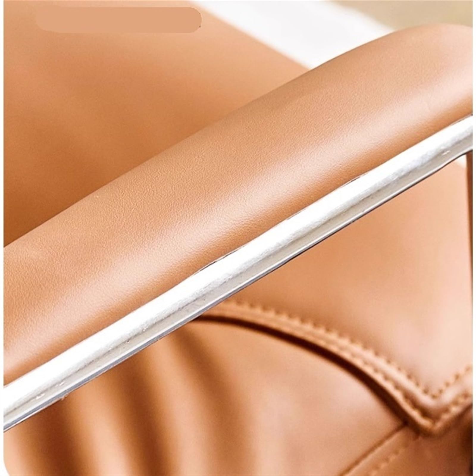 High Back Executive Office Chair - Ergonomic PU Leather Desk Chair with Armrests for Home & Office Use - Comfortable Computer Chair for Long Work Hours (Red)