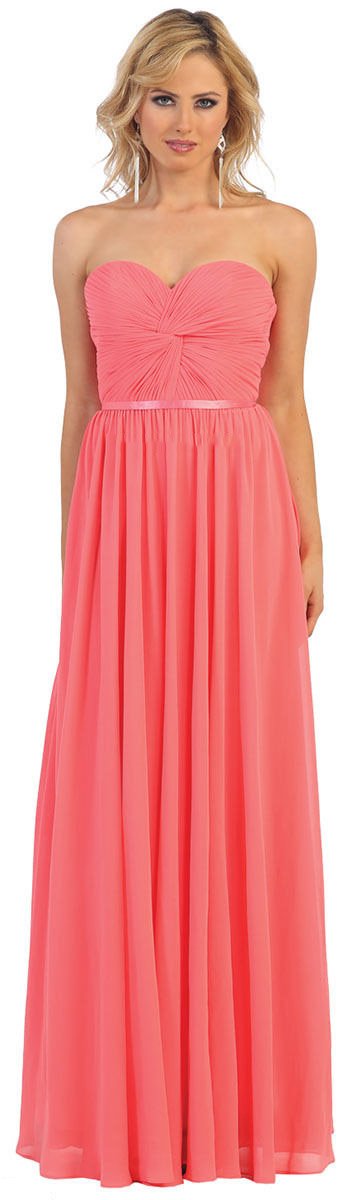 May Queen MQ1145 Elegant Long Sleeve Bridesmaid Evening Gown for Weddings, Prom, Formal Events - Plus Size Options Available