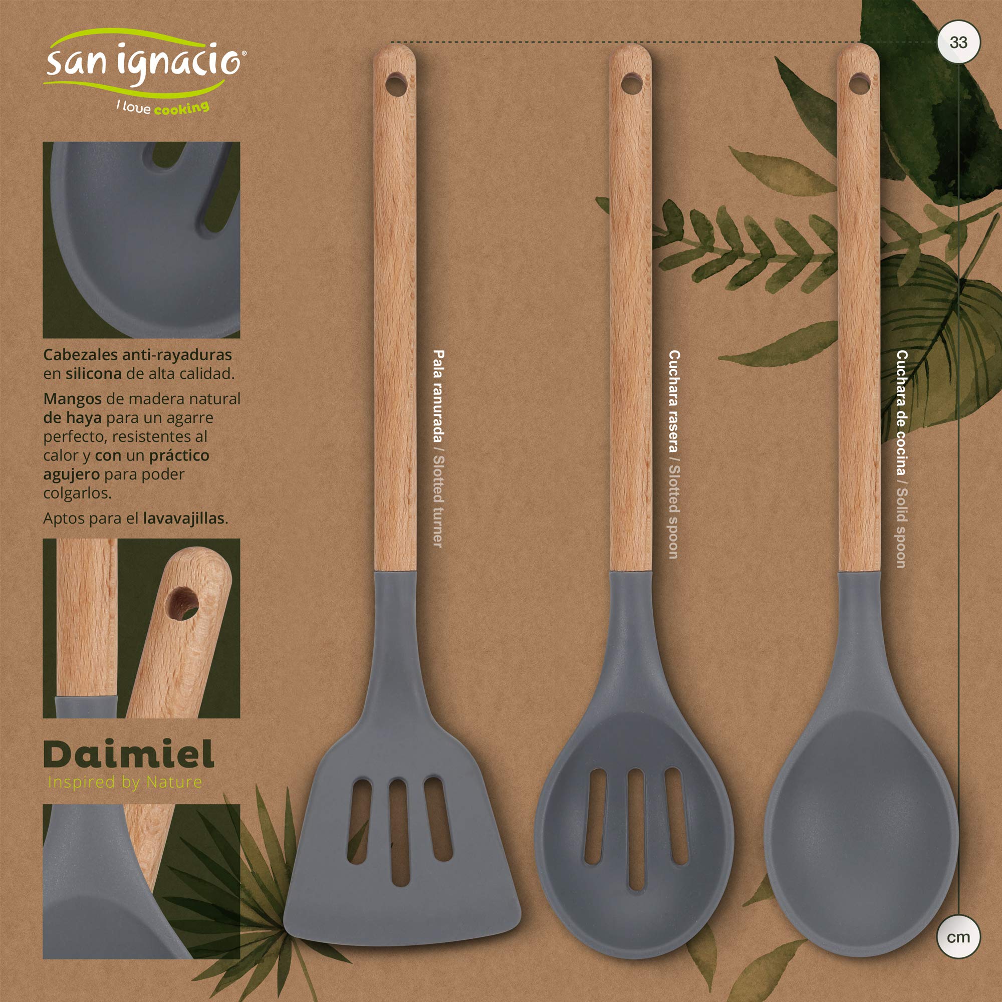 7-Piece Nonstick Cookware Set with Griddle, Rotisserie, Kitchen Knives & Utensils - Perfect for Home Cooking, Baking & Meal Prep - SAN IGNACIO Daimiel