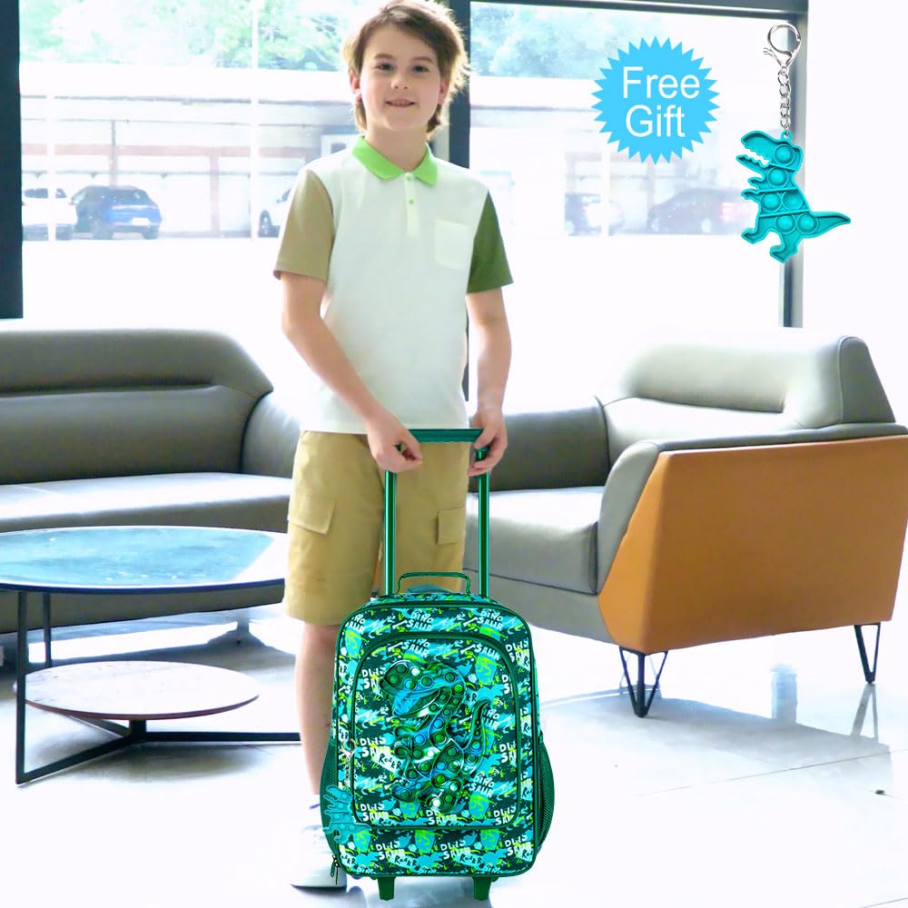 Best Kids Luggage for Boys & Girls - Lightweight Toddler Rolling Carry-On Suitcase with 360° Wheels & Adjustable Handle - Perfect for Air Travel, Road Trips & School Use