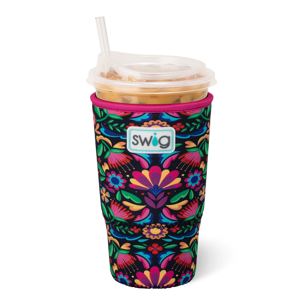 Caliente Large Iced Cup Coolie - Insulated Beverage Sleeve for 30oz Tumblers, Perfect for Iced Coffee, Smoothies & Cold Drinks - Great for Beach, Pool Parties & Outdoor Activities